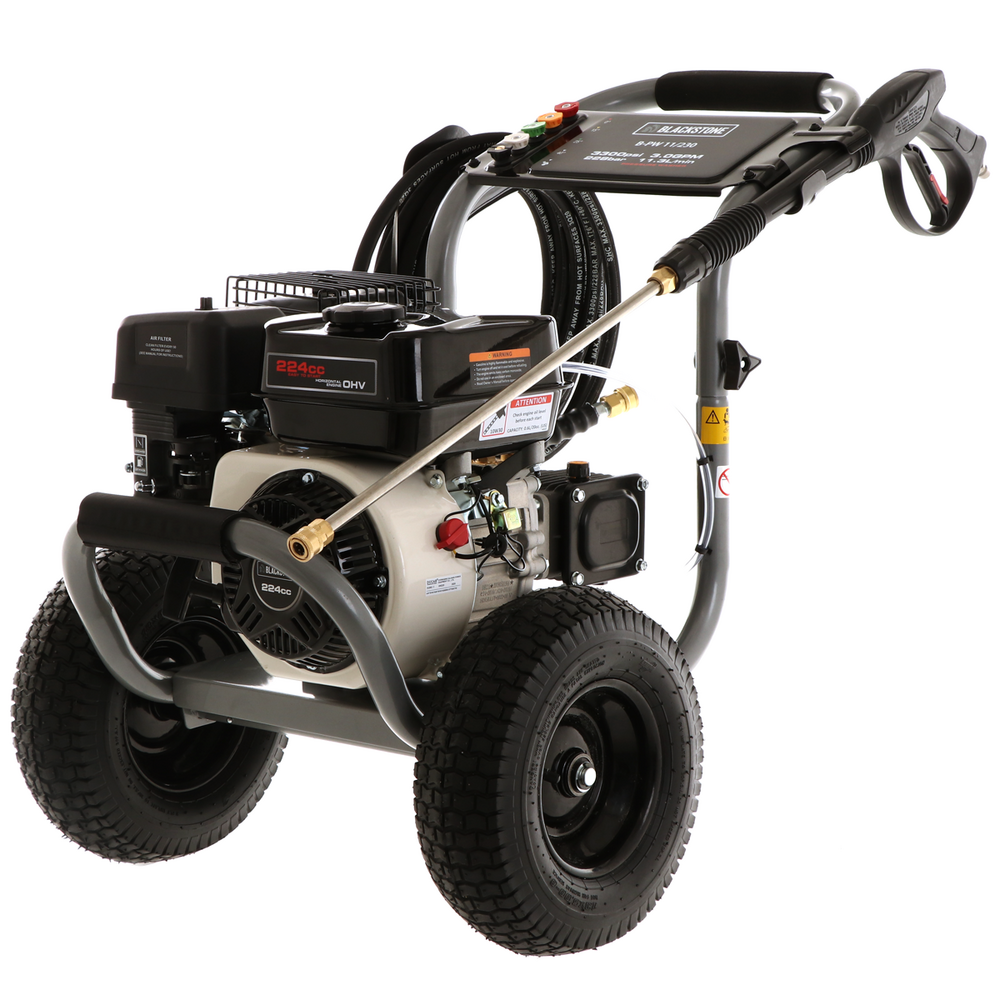 BlackStone B-PW 11/230 - Idropulitrice a scoppio - 248 bar - 678 l/h - con pompa Annovi & Reverberi