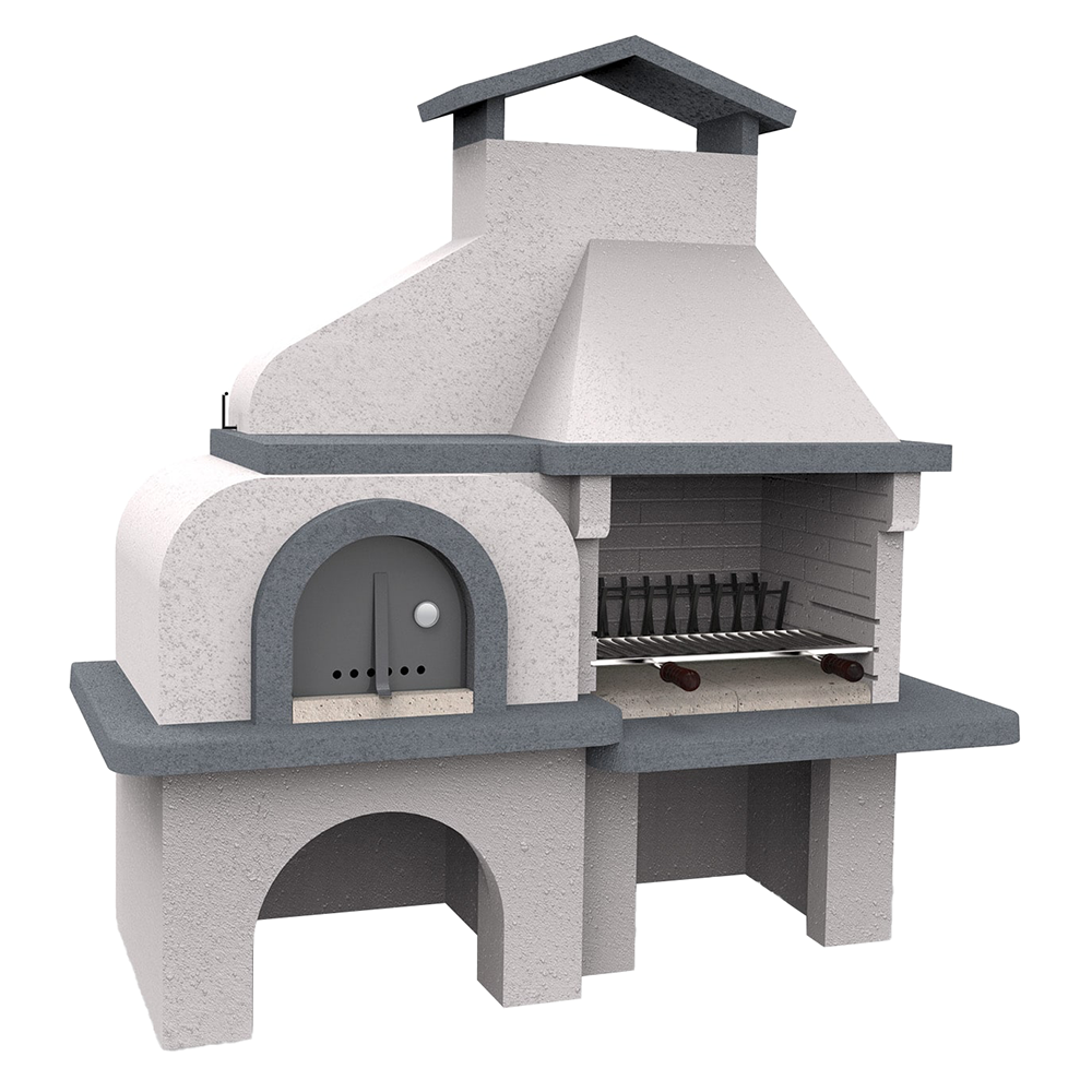 Edilmark Pizza-Party - Barbecue e forno in muratura a legno e carbone