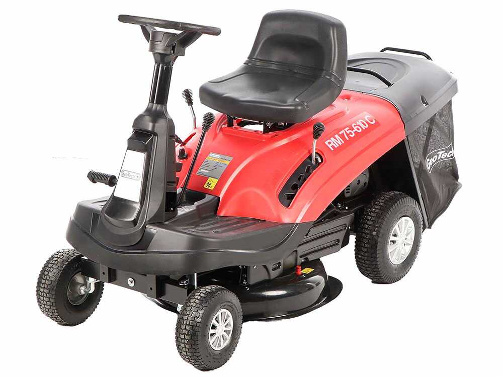 Geotech RM 75 610 C Trattorino tagliaerba mini rider Motore da 224cc Avviamento elettrico agri futura