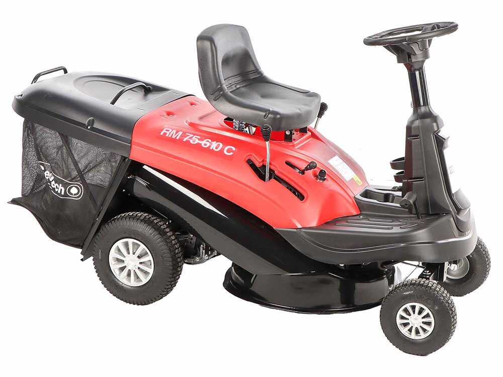 Geotech RM 75 610 C Trattorino tagliaerba mini rider Motore da 224cc Avviamento elettrico agri futura