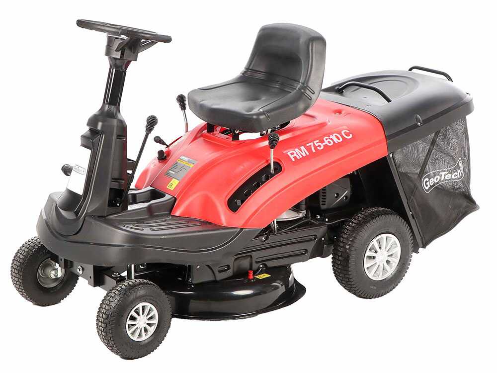 Geotech RM 75 610 C Trattorino tagliaerba mini rider Motore da 224cc Avviamento elettrico agri futura
