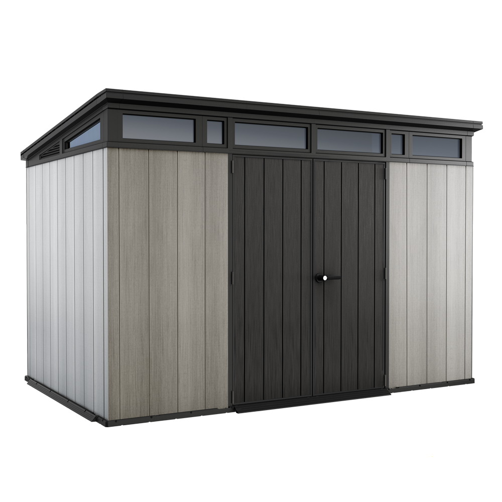 Keter Artisan grigio Casetta da giardino Con porta doppia anta 342x218x226 cm agri futura