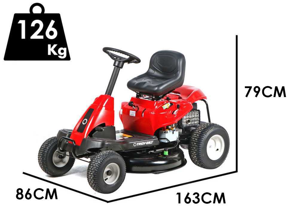 Troy Bilt TB 76T S Trattorino tagliaerba con scarico laterale Motore da 382cc Avviamento elettrico agri futura